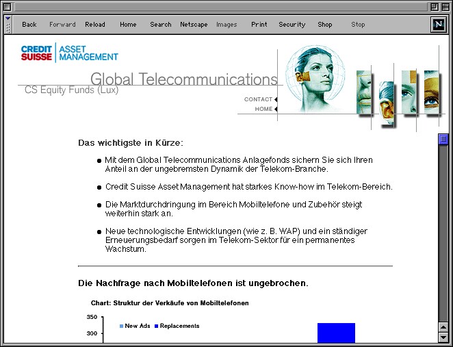 Referenzen Bilder Microsite «e-Funds»