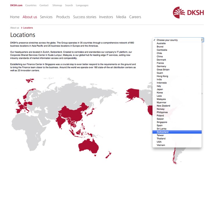 Referenzen Bilder Globale Websites