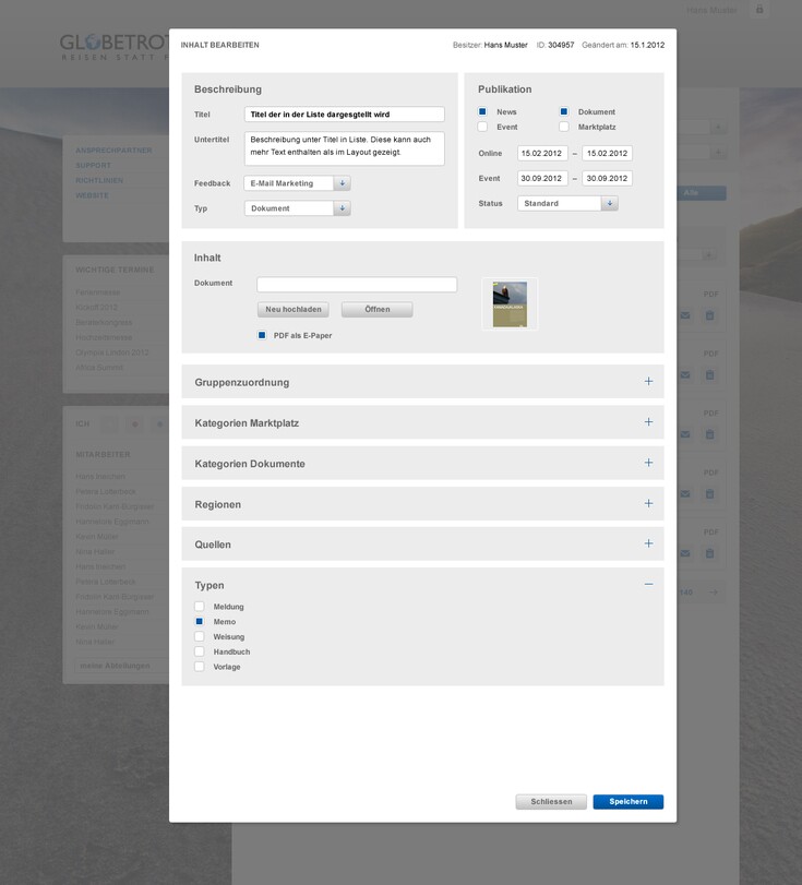 Referenzen Bilder Intranet