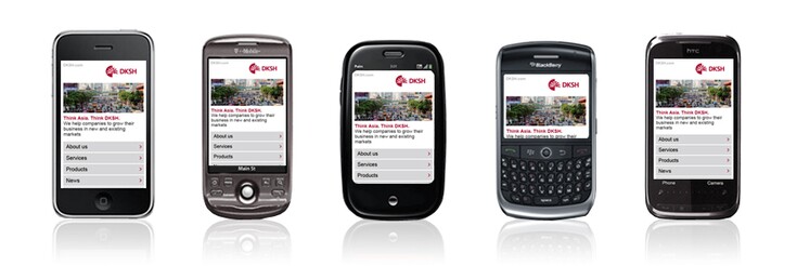 Referenzen Bilder Mobile Website
