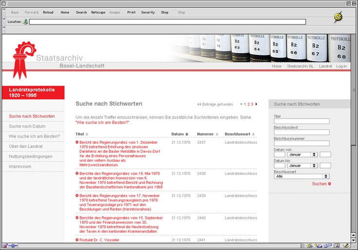 Referenzen Bilder Online-Archiv