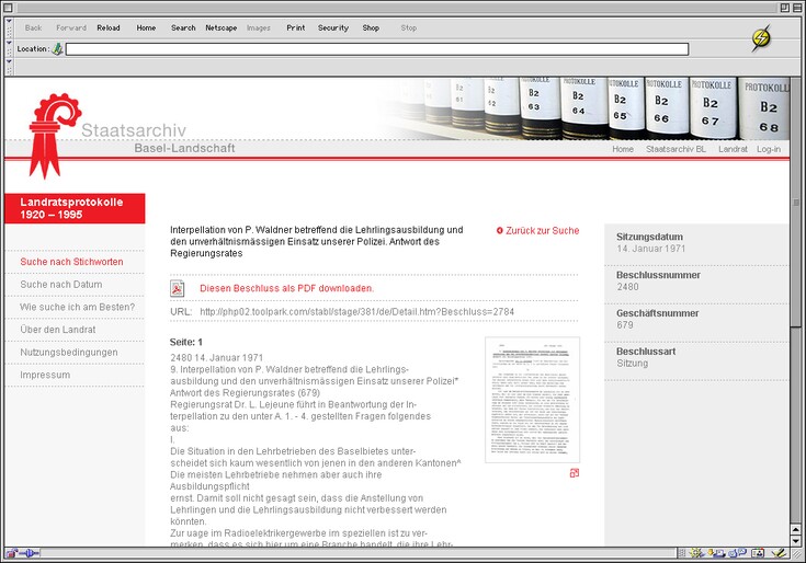 Referenzen Bilder Online-Archiv